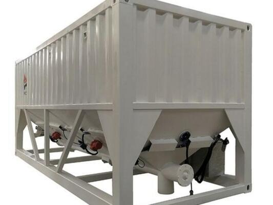 Cement Plant Equipments Factory Supply Horizontal Cement Tank Single And Double Layer Horizontal Cement Silo With Multiple Discharge Ports