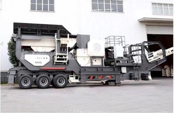 21T/H PE Mobile Jaw Crusher Machine Stone Medium And Fine Crushing