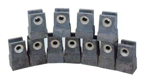 Cement Impact Bimetal Mn13Cr2 Stone Crusher Hammer Head Castings And Forgings