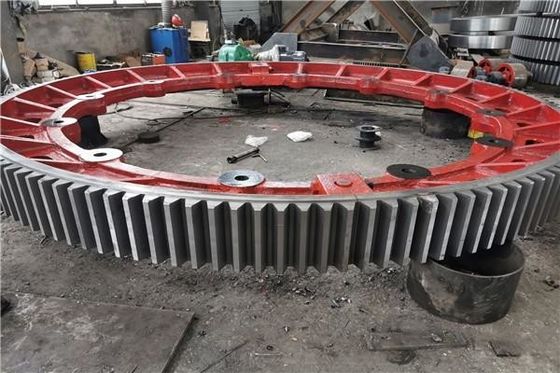 Forging Steel Large Dia 16000mm Rotary Kiln Girth Gear for cement plant