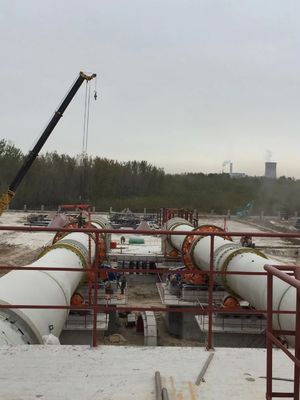 시멘트 플랜트 에너지 절약에서 6.0x95m 12000t/d 로터리 킬른