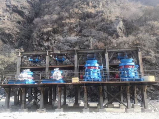 35-460 Mm 견석 분쇄기 기계 모바일 콘크랏샤